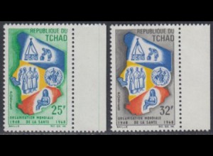 Tschad Mi.Nr. 198-99 20Jahre WHO (2 Werte)