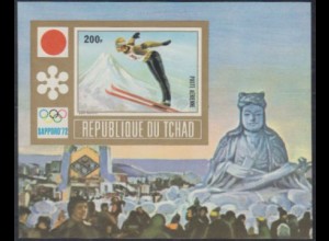 Tschad Mi.Nr. Block 36B Olympia 1972 Sapporo, Skispringen 