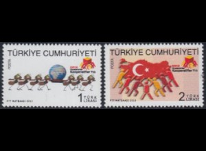 Türkei Mi.Nr. 3970-71 Int.Jahr der Genossenschaften (2 Werte)