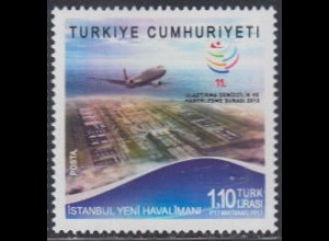 Türkei Mi.Nr. 4062 Forum Ministerium f.Transportw. gepl.Airport Istanbul (1,10)