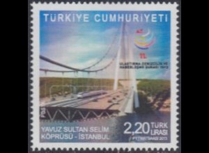 Türkei Mi.Nr. 4063 Forum Ministerium f.Transportw. 3.Bosporus-Brücke (2,20)