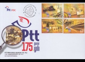 Türkei Mi.Nr. 4210-13 175Jahre Türkische Post (4 Werte)