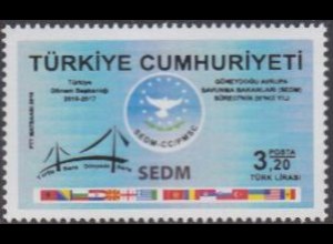 Türkei MiNr. 4307 Kooperation südosteurop.Verteidigungsminister, Flaggen (3,20)