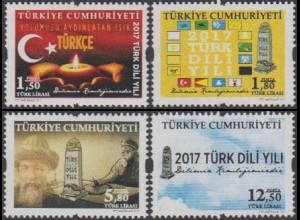Türkei MiNr. 4352-55 Freim. Jahr der türkischen Sprache (4 Werte)