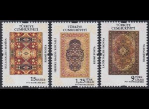 Türkei Dienstmarke Mi.Nr. 320-22 Teppiche (3 Werte)