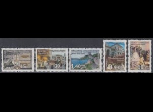 Türkei Dienstmarke MiNr. 333-37 Museen in Istanbul (5 Werte)
