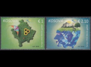 Kosovo MiNr. 338-39 Europa 16, Umweltbewusst leben (2 Werte)