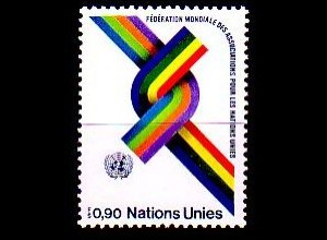 UNO Genf Mi.Nr. 56 30 Jahre WFUNA, Farbige Bänder (0,90)