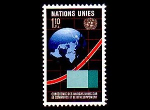 UNO Genf Mi.Nr. 57 UNCTAD, Globus, Fracht am Kranhaken, Kurve (1,10)