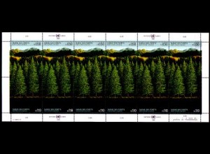 UNO Genf Mi.Nr. Klbg.165-66 Rettet den Wald, Nadelwald (mit 6x165-66)