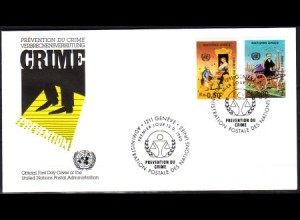 UNO Genf Mi.Nr. 190-91 Kongreß zur Verbrechensverhütung (2 Werte)