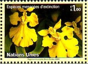 UNO Genf Mi.Nr. 511 Gefährdete Arten, Orchidee Psygmorchis pusilla (1,00)