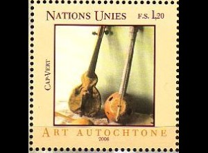 UNO Genf Mi.Nr. 533 Eingeborenenkunst, Instrumente Kap Verde (1,20)