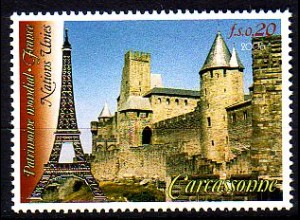 UNO Genf Mi.Nr. 547 Kulturerbe, Festungsstadt Carcassonne (0,20)