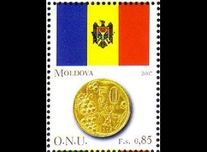 UNO Genf Mi.Nr. 567 Flaggen und Münzen, Moldawien (0,85)