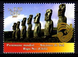 UNO Genf Mi.Nr. 580 Kulturerbe, Rapa Nui - Osterinsel, Chile (0,50)