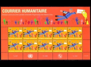 UNO Genf Mi.Nr. Klbg.583 Humanitäre Postsendungen, Postbote (mit 10x583)