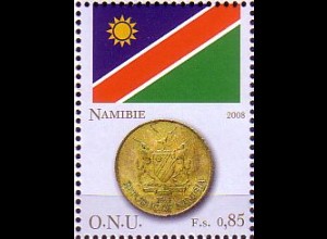 UNO Genf Mi.Nr. 596 Flaggen und Münzen, Namibia (0,85)