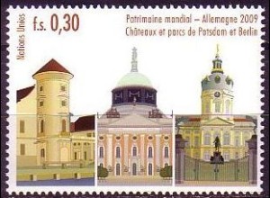 UNO Genf Mi.Nr. 648 UNESCO-Welterbe, Schlösser und Parks Potsdam + Berlin (0,30)