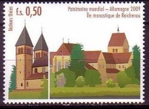 UNO Genf Mi.Nr. 651 UNESCO-Welterbe, Deutschland, Klosterinsel Reichenau (0,50)
