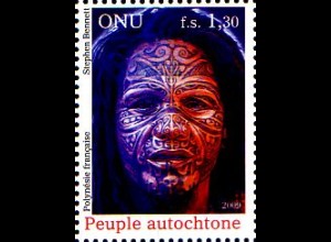 UNO Genf Mi.Nr. 672 Indigene Menschen, Franz. Polynesien (1,30)