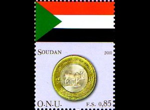 UNO Genf Mi.Nr. 679 Flaggen und Münzen, Sudan (0,85)