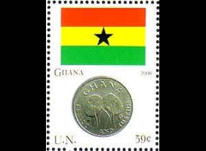 UNO New York Mi.Nr. 1035 Flaggen und Münzen, Ghana (39)