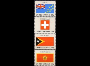 UNO New York Mi.Nr. 1041-44 Flaggen der Mitgliedsstaaten (XV) (4 Werte)