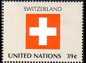 UNO New York Mi.Nr. 1042 Flaggen der Mitgliedsstaaten, Schweiz (39)