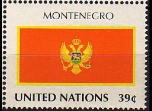 UNO New York Mi.Nr. 1044 Flaggen der Mitgliedsstaaten, Montenegro (39)