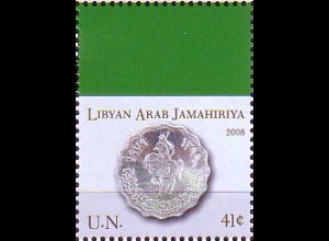 UNO New York Mi.Nr. 1090 Flaggen und Münzen, Libyen (0,85)