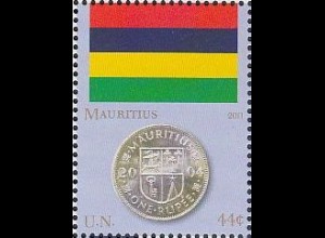 UNO New York Mi.Nr. 1245 Flaggen und Münzen (V), Mauritius (44)