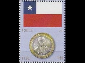 UNO New York Mi.Nr. 1249 Flaggen und Münzen (V), Chile (44)