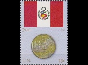 UNO New York Mi.Nr. 1298 Flaggen und Münzen (VI), Peru (45)