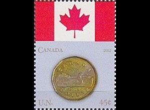 UNO New York Mi.Nr. 1301 Flaggen und Münzen (VI), Kanada (45)
