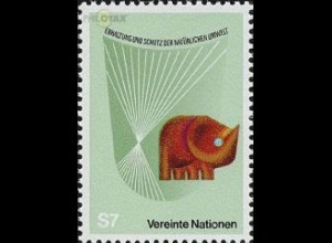 UNO Wien Mi.Nr. 28 Erhaltung der Umwelt Elefant (7)