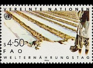 UNO Wien Mi.Nr. 39 Welternährungstag Bewässertes Feld (4,50)
