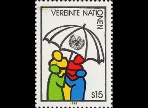 UNO Wien Mi.Nr. 50-Tab Freim., Menschen mit Schirm (15)