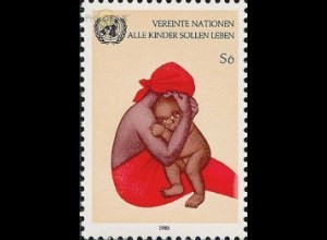 UNO Wien Mi.Nr. 54-Tab Alle Kinder sollen leben, Mutter mit Kind (6)