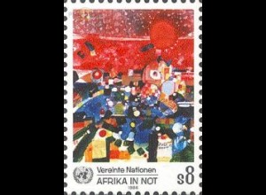 UNO Wien Mi.Nr. 55 Afrika in Not, Gemälde von Tessema (8)