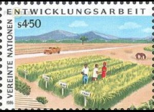 UNO Wien Mi.Nr. 56 Entwicklungsarbeit Getreideanbau (4,50)