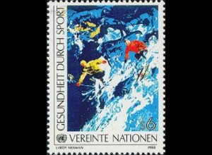 UNO Wien Mi.Nr. 85 Gesundheit durch Sport Skifahren (6)