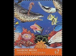 UNO Wien Mi.Nr. 128-Tab Saubere Meere, Meeresfauna und -flora (7)