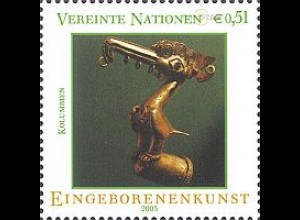 UNO Wien Mi.Nr. 386 Eingeborenenkunst, Stockgrii in Vogelform (51)