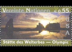 UNO Wien Mi.Nr. 397 Kulturerbe USA, Nationalpark Olympic Mountains (0,55)