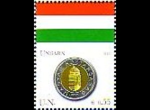 UNO Wien Mi.Nr. 491 Flaggen und Münzen, Ungarn (0,55)