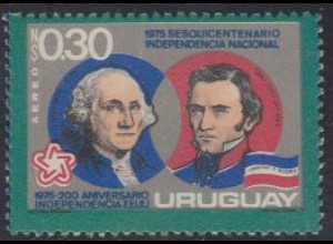Uruguay Mi.Nr. 1360 200J. USA-Unabhängigkeit, Washington, Artigas (0,30)