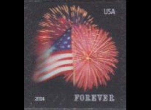USA Mi.Nr. 5046BL Freim. Nationalflagge, Feuerwerk, skl. (-)