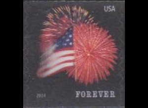 USA Mi.Nr. 5047BG Freim. Nationalflagge, Feuerwerk, skl. (-)