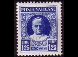 Vatikan Mi.Nr. 9 Freim. Papst Pius XI. (1,25L)
